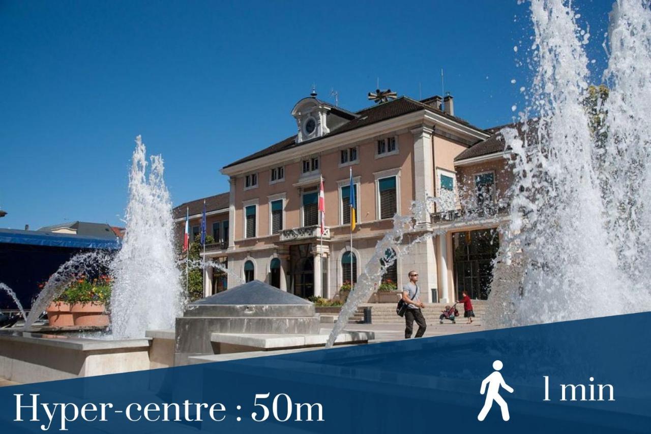 Homey Bella - New / Duplex / Downtown / Close Geneva Annemasse Ngoại thất bức ảnh